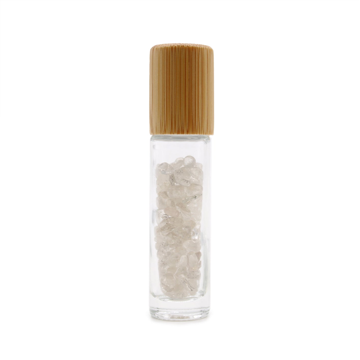 Gemstone Essential Oil Roller Bottle - Rock Quartz