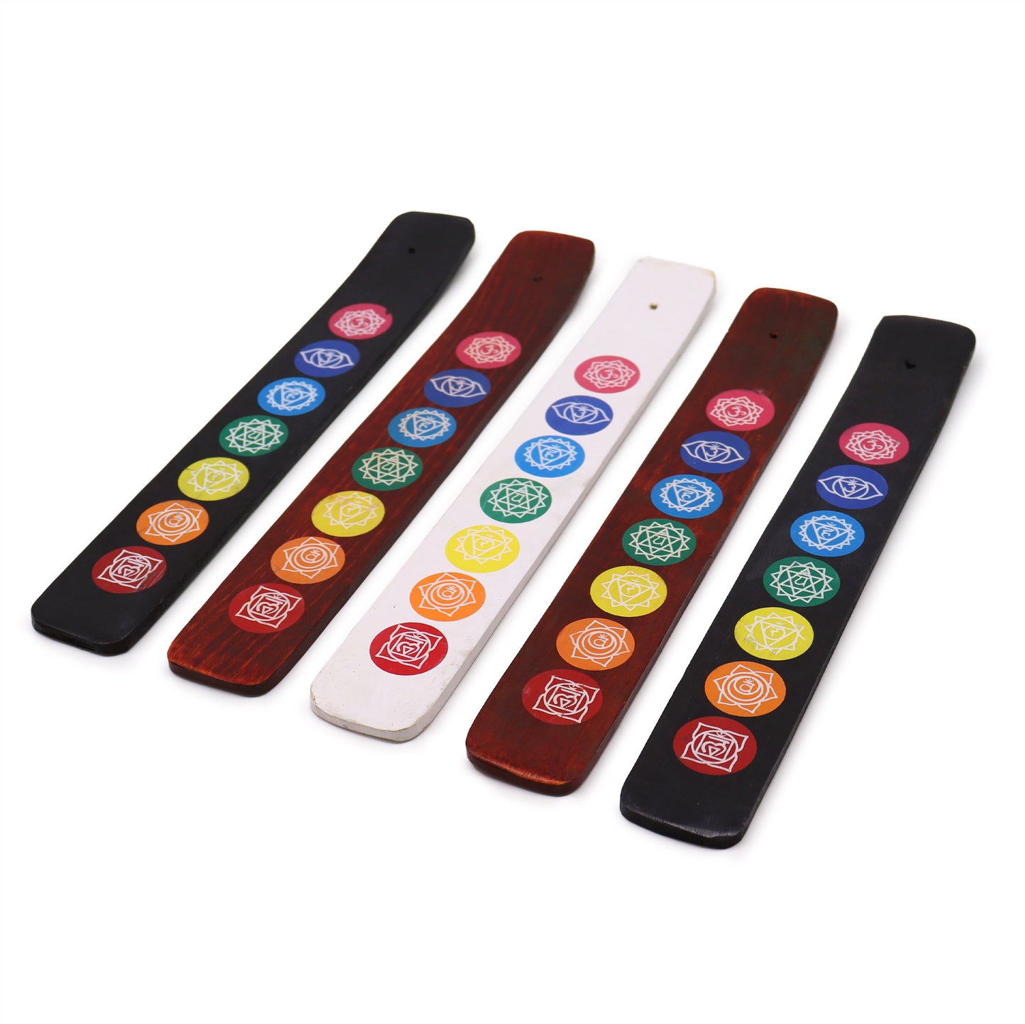 Incense Holder Mango Wood Chakras