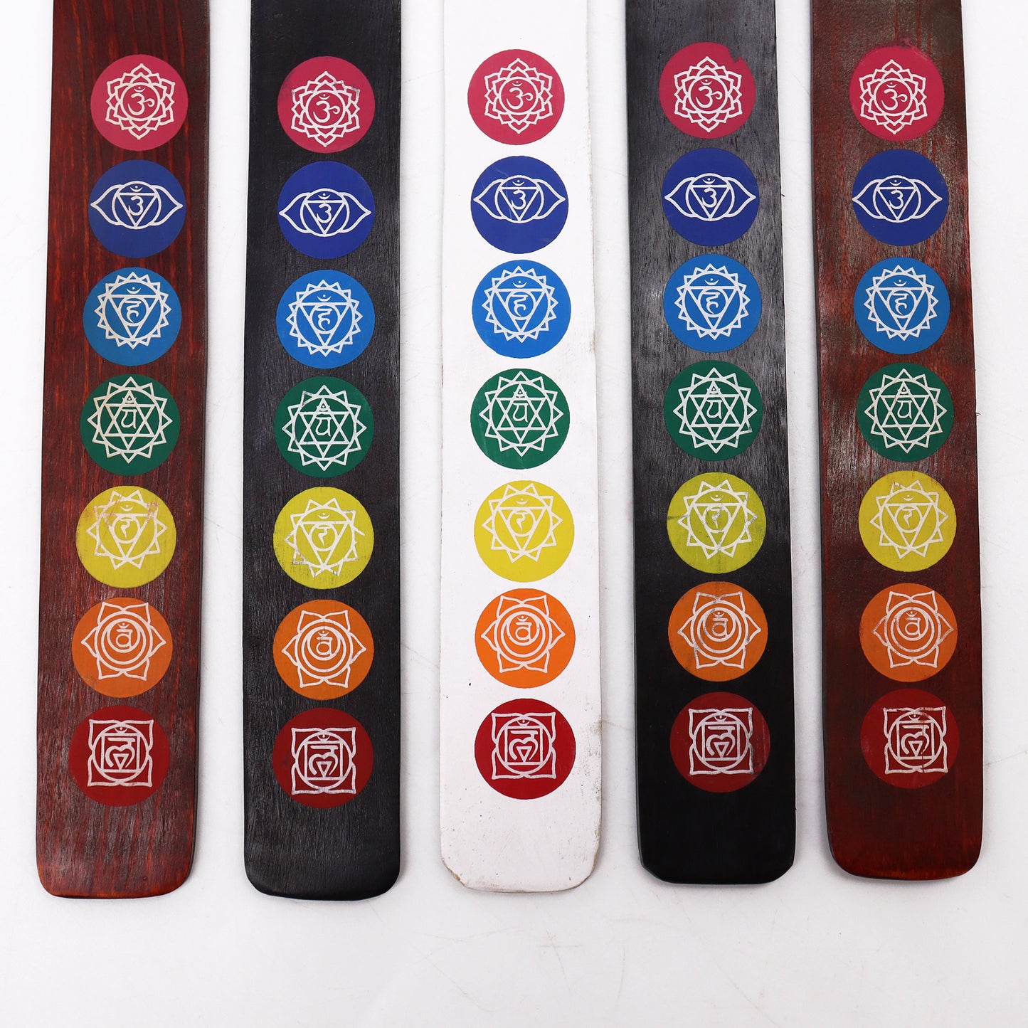 Incense Holder Mango Wood Chakras