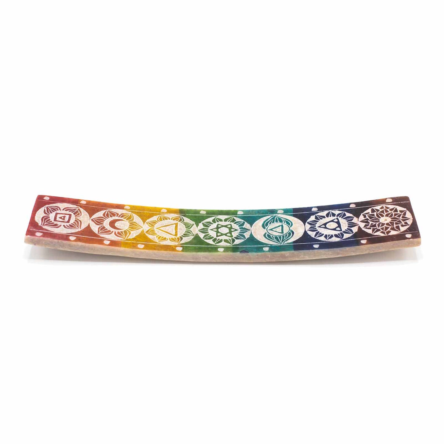 Soapstone 7 chakra Incense Holder