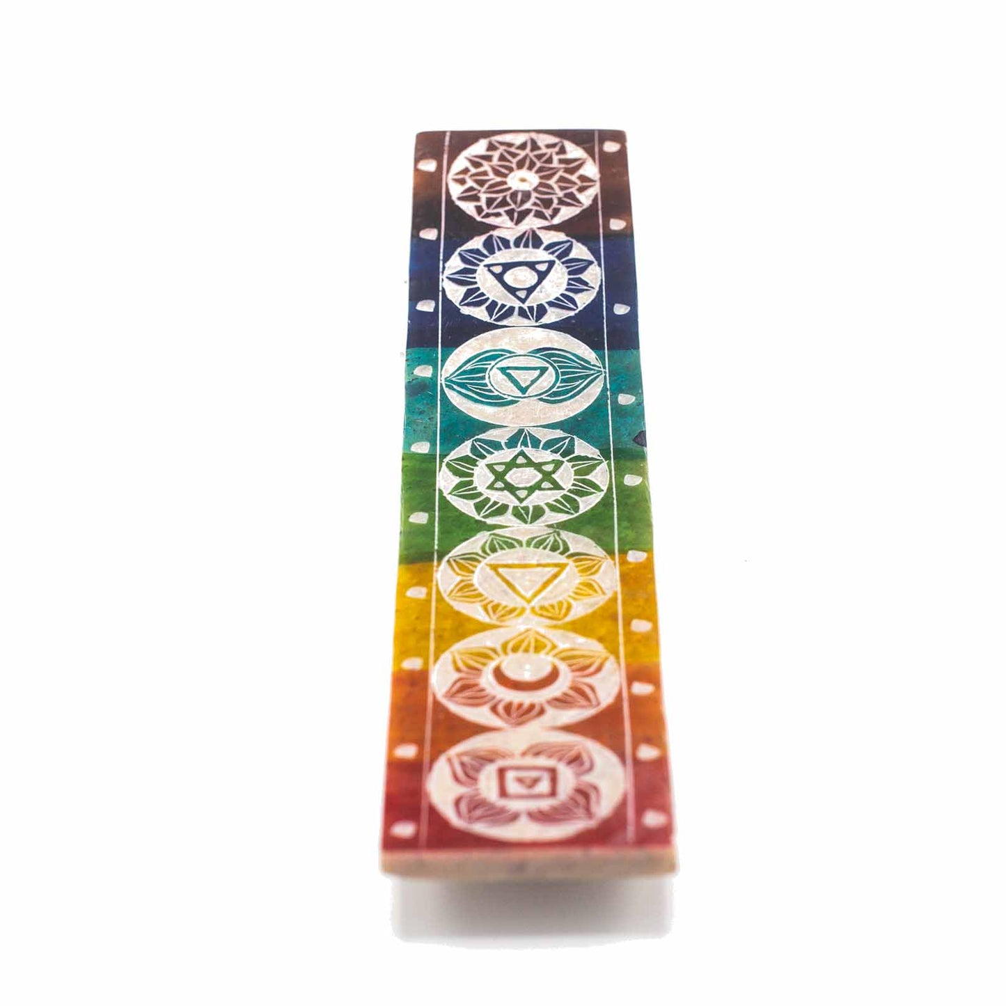 Soapstone 7 chakra Incense Holder