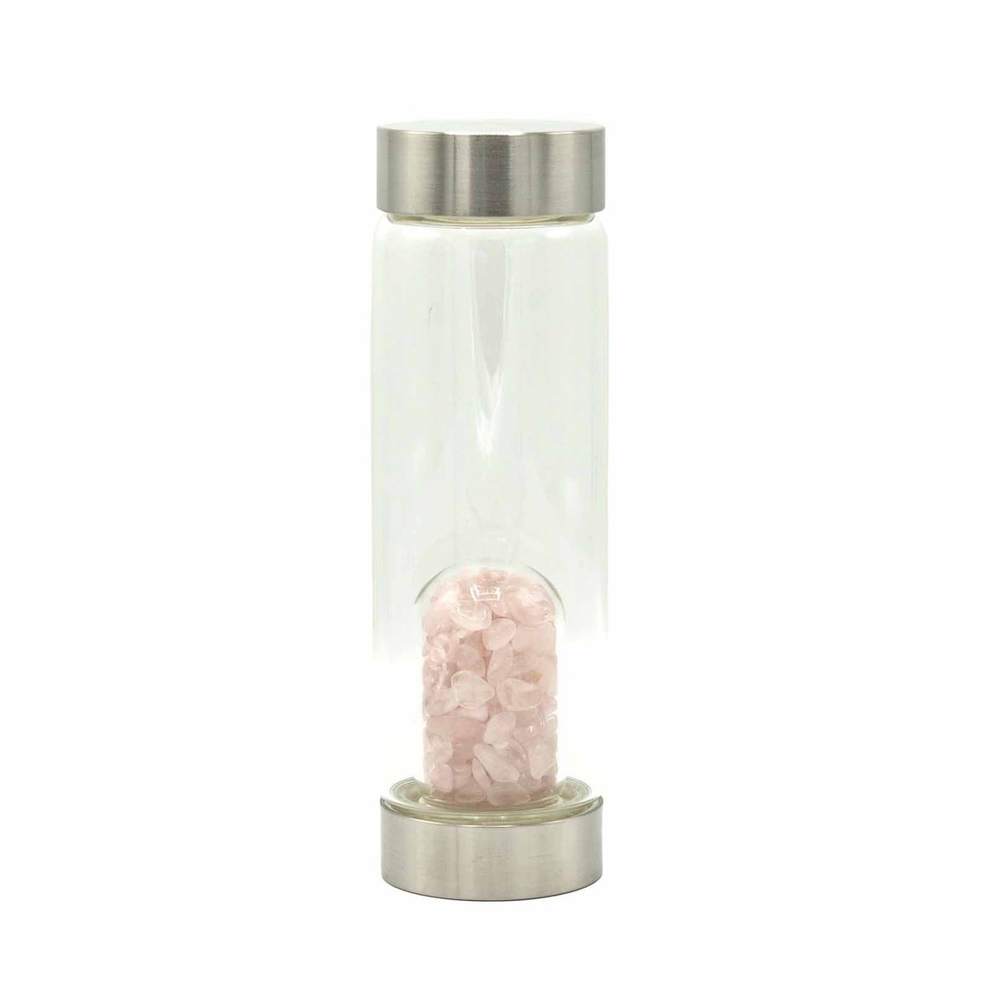 Rose Quartz Infused Crystal Water Bottle