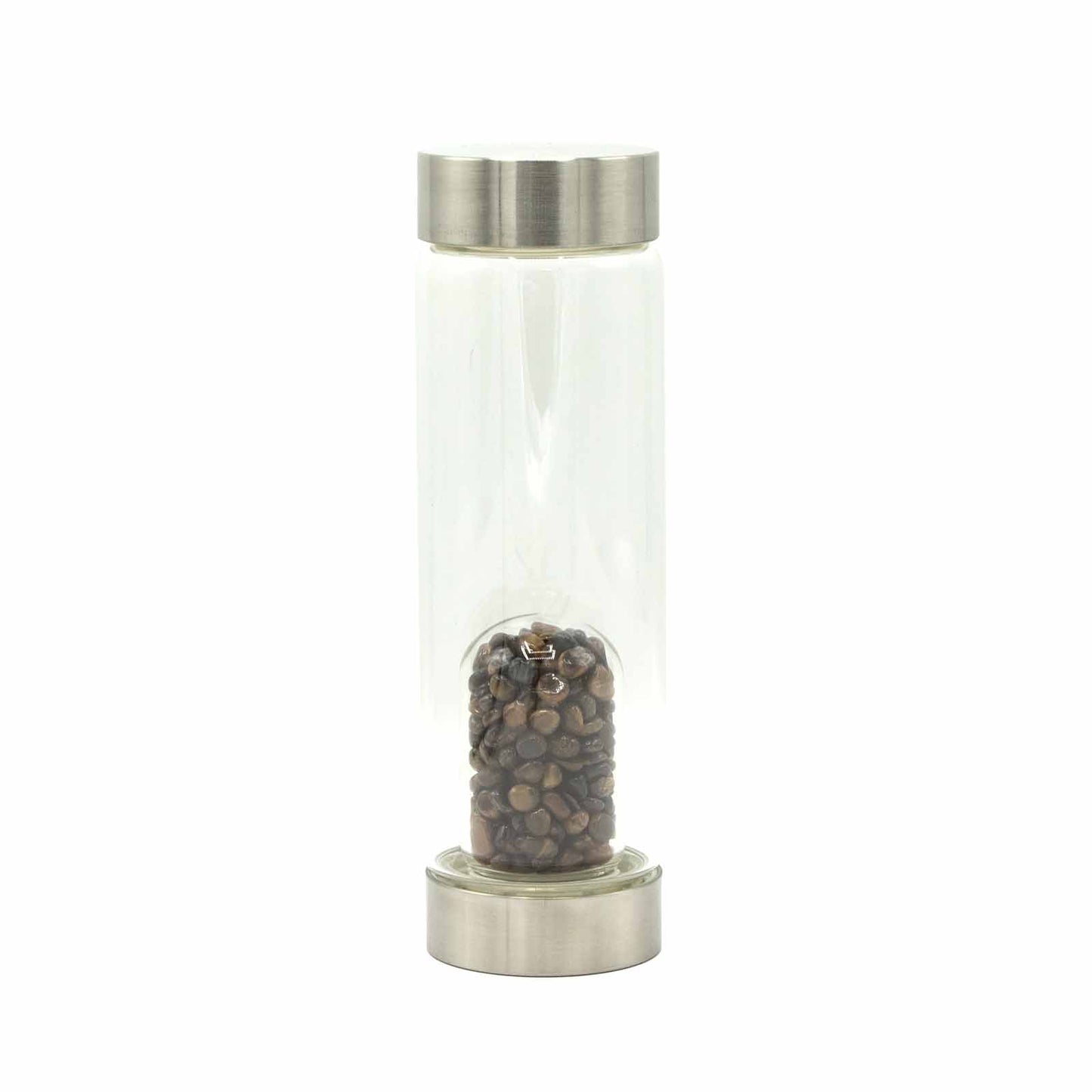 Tigers Eye Infused Crystal Water Bottle