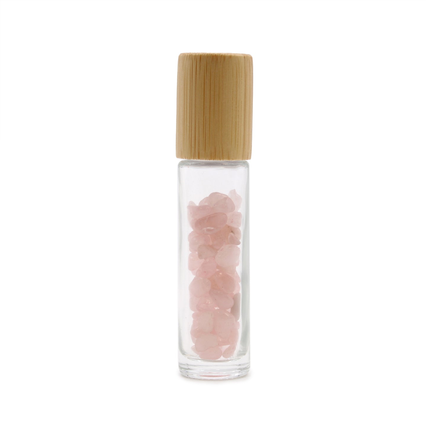 Gemstone Essential Oil Roller Bottle - Rose Quartz