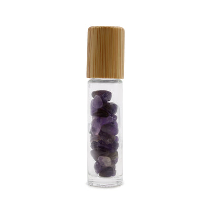 Gemstone Essential Oil Roller Bottle -  Amethyst