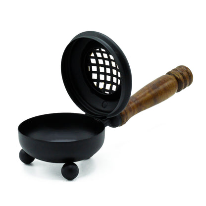 Iron Cauldron Burner with Handle