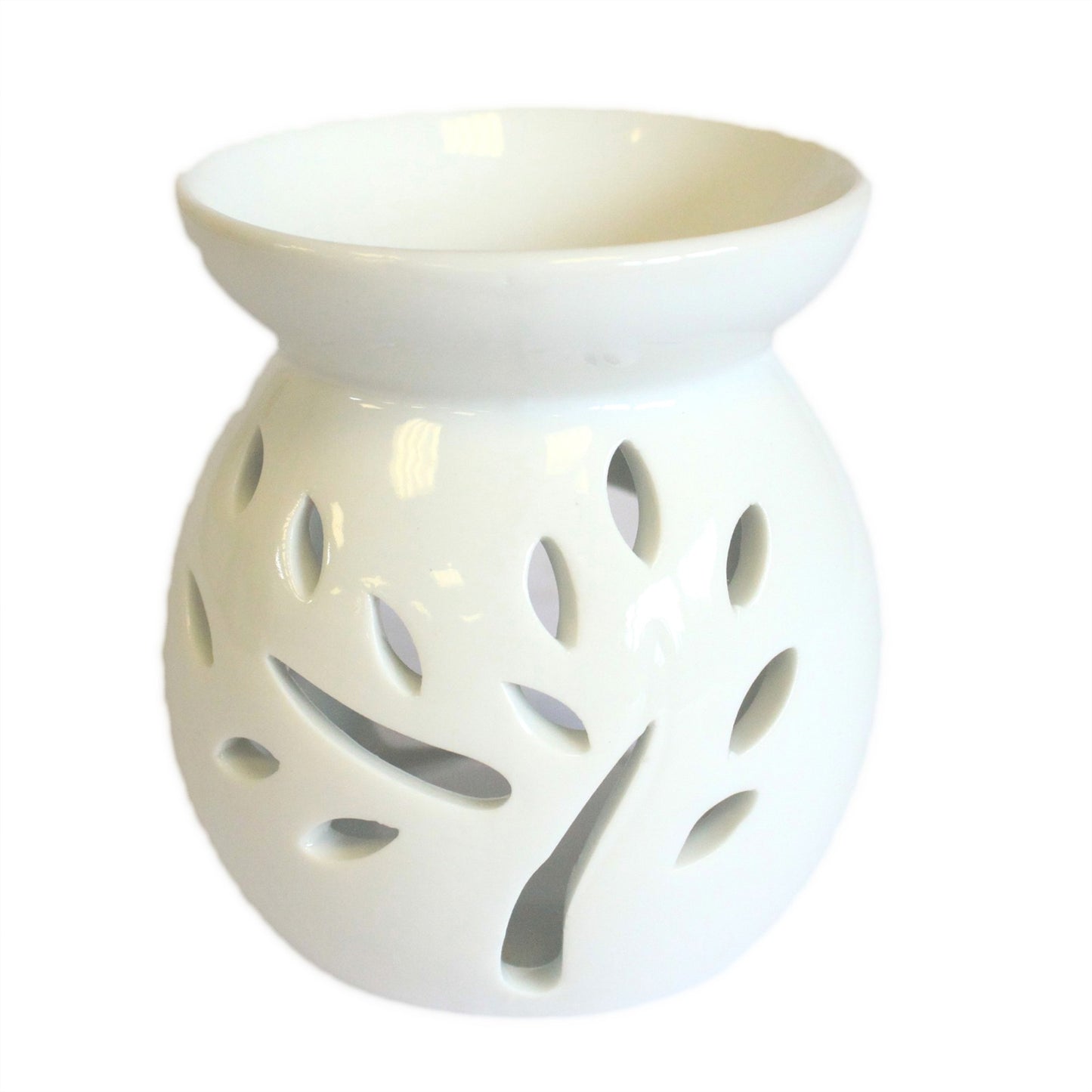 White Oil Burner - Tree Cut-out - Bensa
