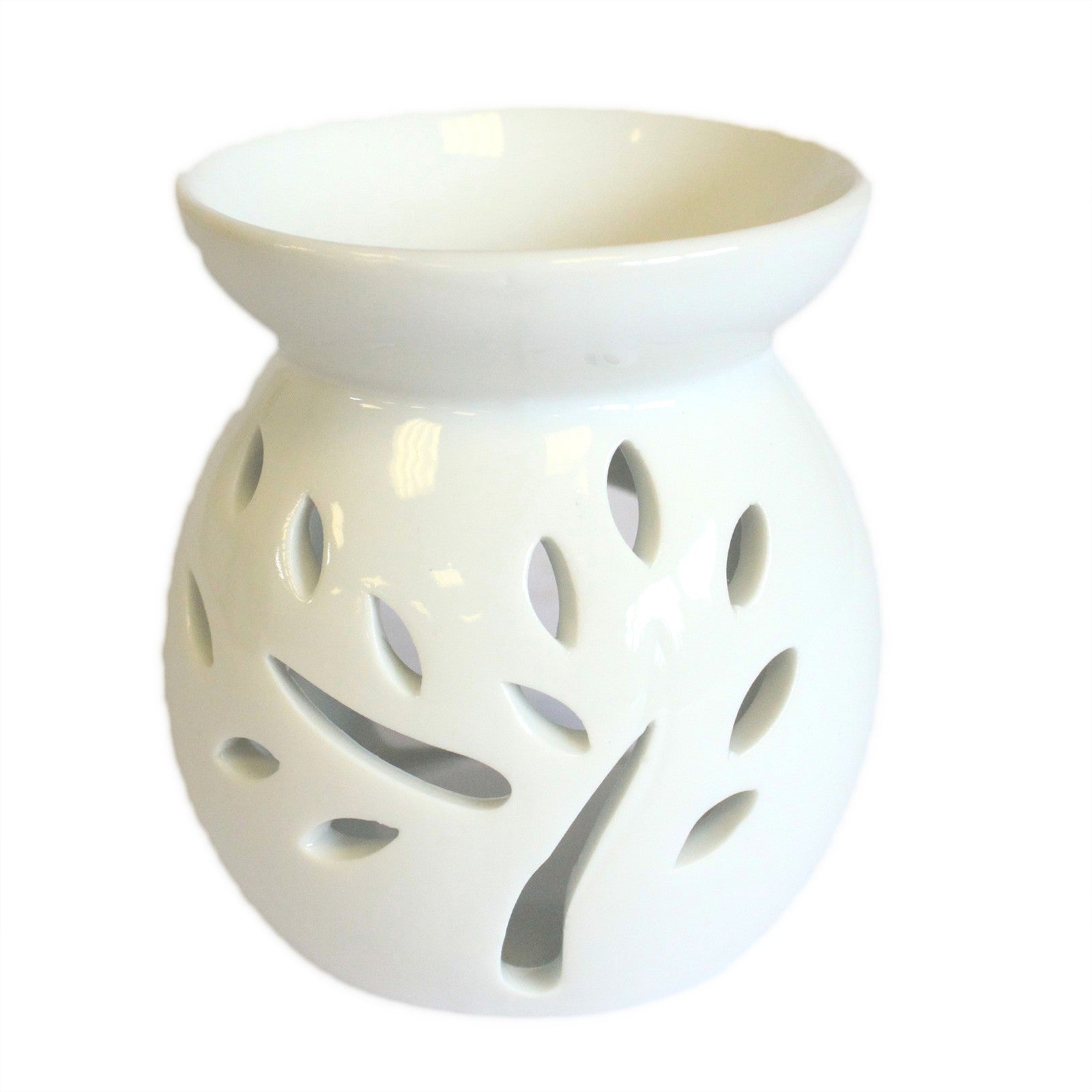 White Oil Burner - Tree Cut-out - Bensa
