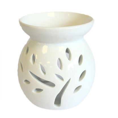 White Oil Burner - Tree Cut-out - Bensa