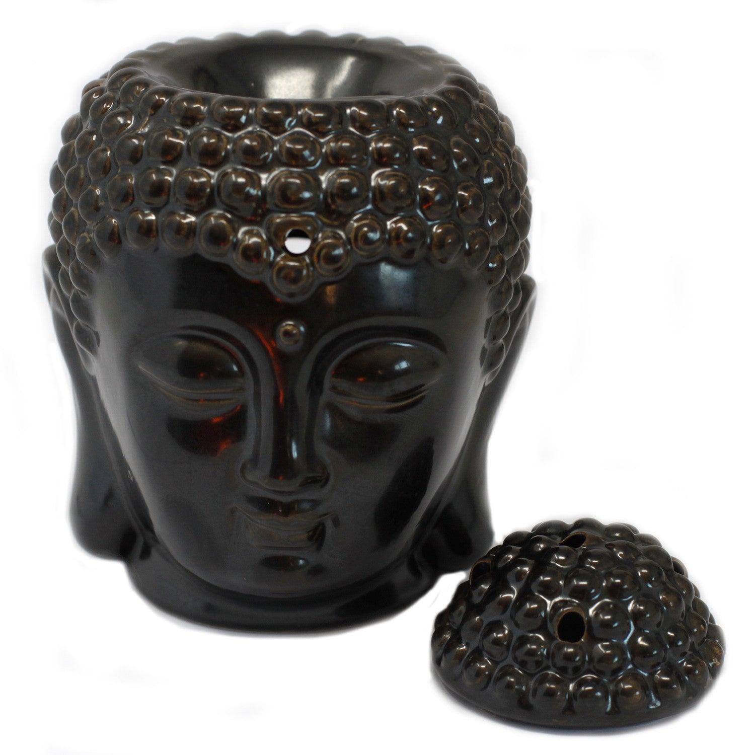 Buddah Head Oil Burner - Dark Brown - Bensa